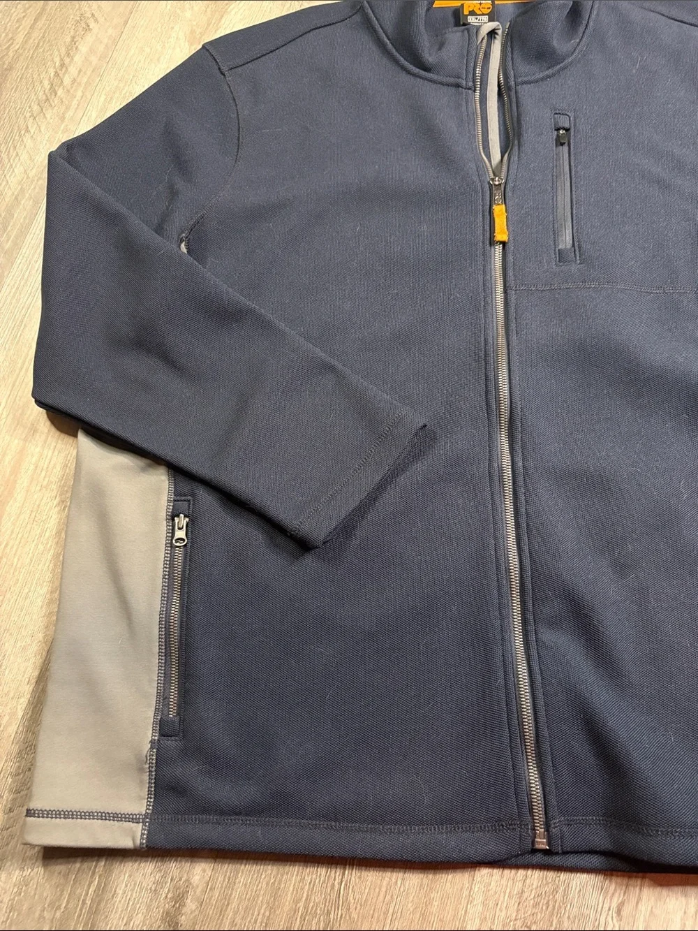 Timberland Navy and Gray Lightweight Zip-Front Jacket